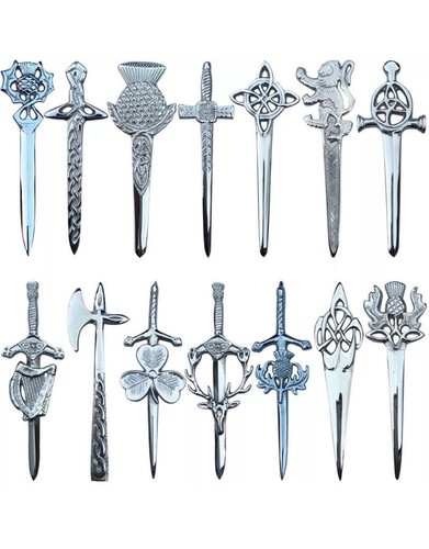 New scottish thistle kilt pin - scottish,