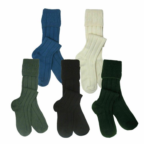 Scottish wool blend kilt - wool, socks