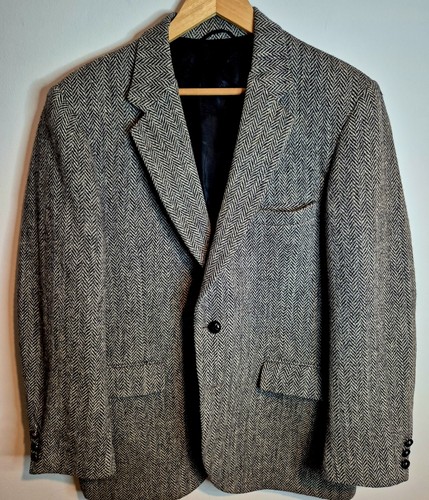 Blazer harris tweed grigio - harris,