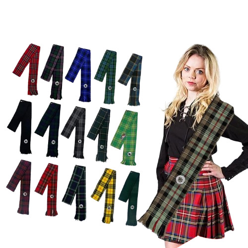 Aar womens tartan clan sashes - tartan,