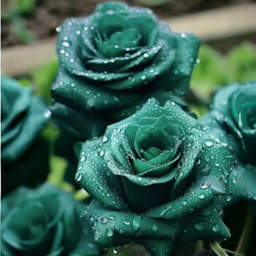 20pcs scottish green rose - 20pcs,