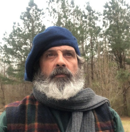 Slate blue alpaca wool bonnet - slate,