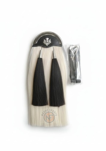 Genuine white horsehair kilt - white,