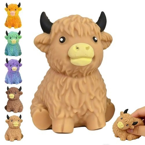 Scottish highland cow squishy - cow,