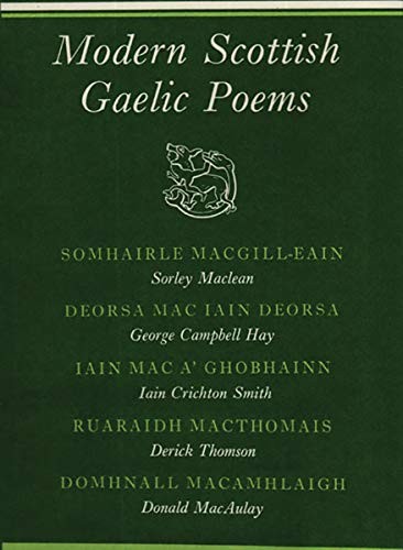 Modern scottish gaelic poems - modern,