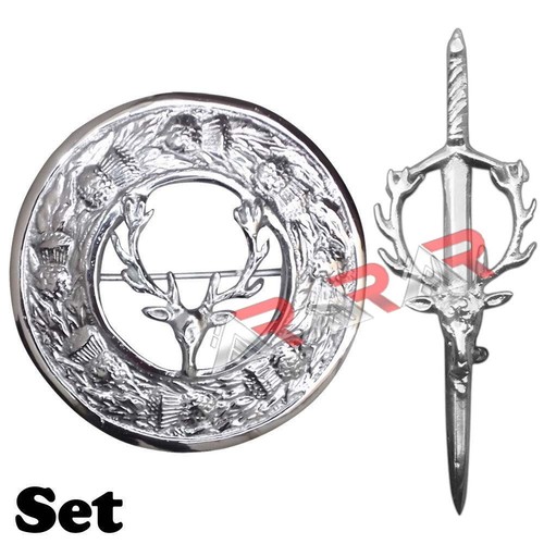 Kilt pin stag head scottish - head,