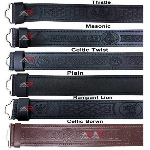 Leather belts kilt - belts, scottish