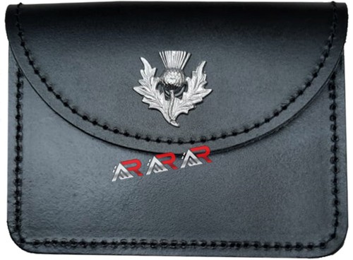 Scottish leather pouch - scottish,