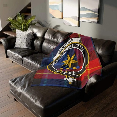 Clan wardlaw crest tartan - wardlaw,